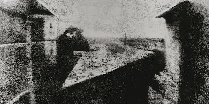 View from the Window at Le Gras, the earliest surviving photograph